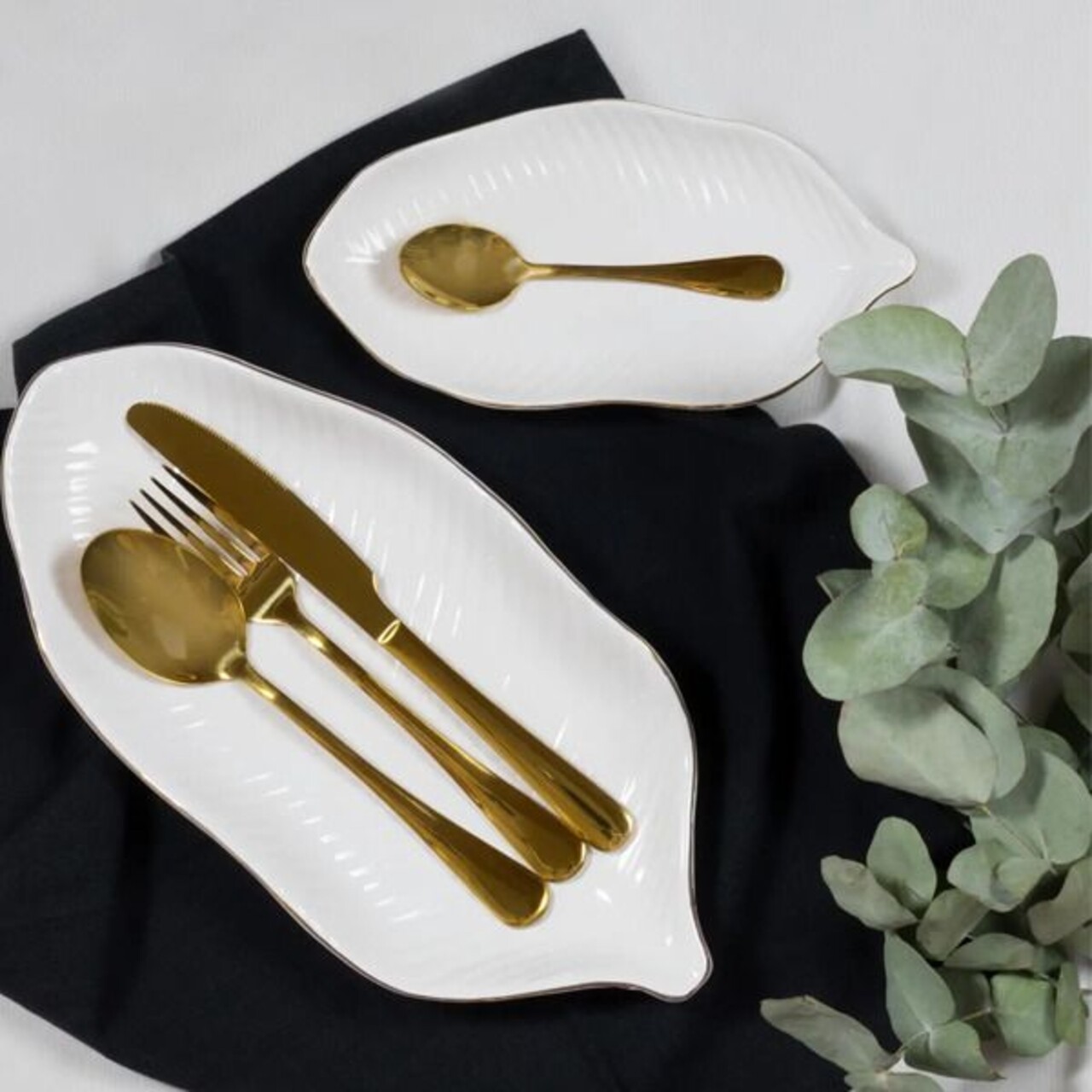 Set tacamuri 24 piese Enna, Ambition, inox, auriu - imagine 4